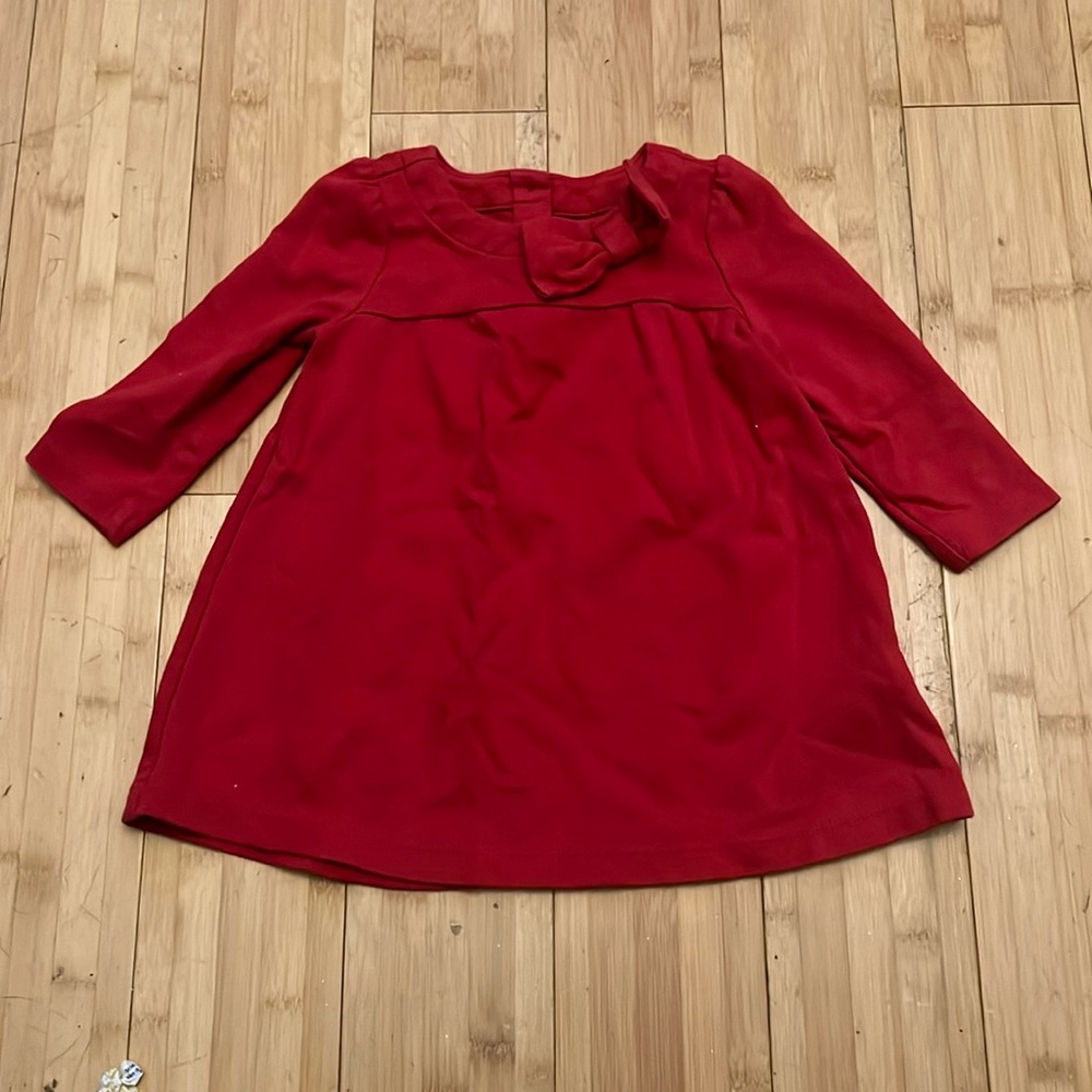 Baby gap red bow dress